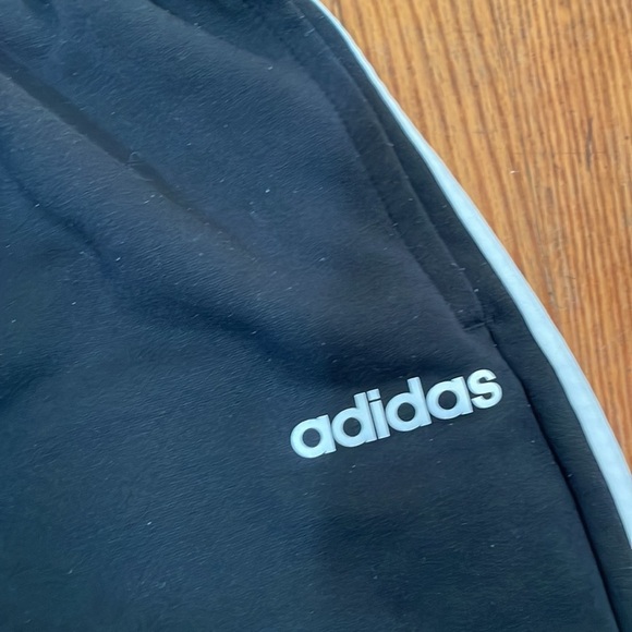 Adidas Climalite Terry Cloth Cropped Jogger Black size L - Picture 3 of 8